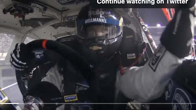 Dale Earnhardt Jr. has a hot time at Bristol, literally, after race car catches fire (watch VIDEO)